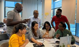 The participants appreciated the interactive nature of the training. 