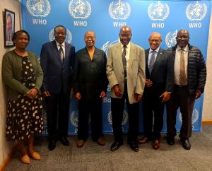 Dignitaries at the polio NCC meeting