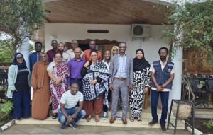 Photo de famille d'une partie des participants à la formation