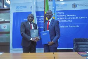WHO and ECSA-HC strengthen regional health cooperation through Memorandum of Understanding