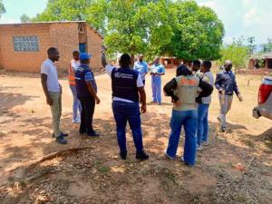 Malawi and Mozambique team at Thambani Health Centre in Malawi