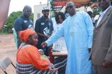  Hon. Omar Sey launching the 2014 Polio Campaign