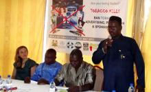  Deputy Minister of Youth Mr Al Sankoh making a remarks