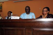 Dr. Sukwa, Minister and PS Bouy at the High Table