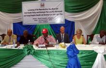 Dignitaries at the launch of the documents