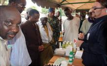 03 WHO Rep. and partners inspecting stalls of the different traditional healers