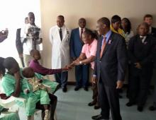 03 the wr and cs talk to some of the cancer patients during the tour of the referral hospital