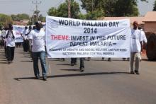 Parade of volunteers, school children, NGOs, security forces as well as partners