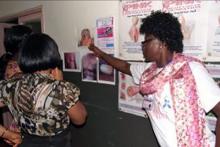 Health fair information materials on breast cancer