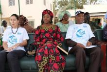 05 Hon. Fatim Badjie, flanked by Unicef L and WHO R Representatives at the NIDs launch