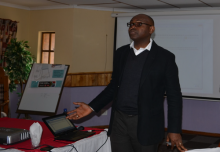 A facilitator Mr Emeka Nsofor introducing the tool on day 1.