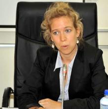 02 Mme Lyn Voegele, 1er secretaire de l Ambassade du Grand Duche du Luxembourg au Burkina a reaffirme l engagement de son pays. Elle a salue la cooperation dynamique et tres ancienne avec l OMS.