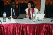 03 Facilitateurs de l atelier Dr Drave Mamadou du bureau pays et Mme Claire Preaud de HQ Geneve