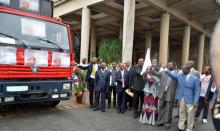 03 La Ministre de la sante a donne le top depart de la caravane de sensibilisation a travers le district d Abidjan