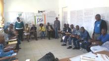 WHO trains social mobilizers in the Municipality of Huambo, in partnership with the non-governmental organization Population Services International (PSI) WHO/M Marrengula