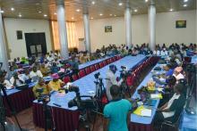 A cross section of participants at the 2016 MICS/NICS National Dissemination meeting with stakeholders on revamping RI/PHC System