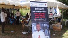 Blood donation services made possible by the GoJ support