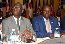 Left to right: Dr. Kabore and Professor Bazeyo at the meeting 