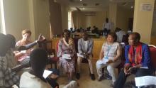 Group work to critically review the different thematic areas on RMNCAH