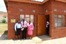 School Head and senior teachers at the Sick Bay