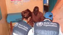 WHO team conducting health service functionality assessment in the stabilization centre