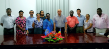 Group photo of Ministry of Health and WHO officials following the signing