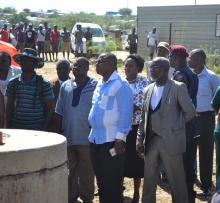 Regional and Local Authority Councillors during the President's visit to Havana Informal Settlement 