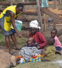 Emily, a nurse interviews a mother during the survey. Survey found <1 neonatal death in 1000 live births 