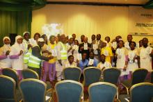 WR and Nurses at the Ministering declaring their stand to End TB in Nigeria