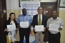 WCO staff promoting the message on World TB Day