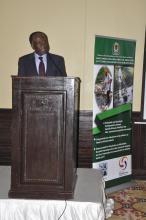 WHO Representative, Dr. Matthieu Kamwa delivering remarks at the opening ceremony