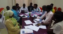 Stakeholders reviewing the draft health promotion strategy for South Sudan