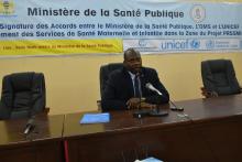 Le WR Tchad face aux médias après la signature des accords