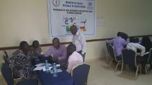 Dr Solomon WHO Nairobi Hub facilitating group work on vulnerabilities