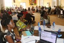 Cross session of participants during the IPC validation workshop in Monrovia