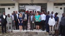 Group photo of participants attending the biosafety training