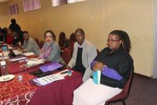 Dr Tigest Ketsela Mengestu, Dr Njabulo Likhele and Ms Xolisiwe Dlamini among the participants