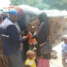 WHO staff supervising during the SMC 3rd campaign at El-Miskin Camp of Jere LGA, Borno 