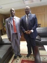 Dr Gasasira and Honorable Minister Cain Mathema