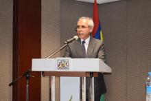 Dr Hon. Anwar Husnoo, Minister of Health and Quality of Life Mauritius during his address at the opening of the workshop