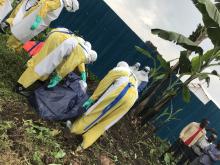 Dignified burial, Rubavu-Rugerero Ebola Treatment Center 