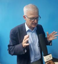 Peter Jan Graaff during interview with SABC in Kinshasa - March 2019 - WHO/Eugene Kabambi