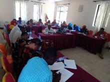 Community health providers in the training session