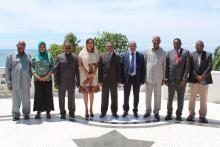 Dr. Tigest in a group photo with the President of Zanzibar and Ministry of Health delegation