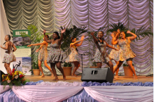Dance performance by health colleagues during the long service award ceremony