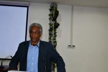 Director General of Medical Services- Mr Berhane Gebretnsae delivering a speech during the meeting