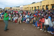 Vice Mayor Rubavu District in opening ceremony of MCH Week in Busasamana catchment area, Rubavu District