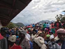 Villagers turned up in numbers to get the oral cholera vaccine