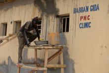 Ongoing rehabilitation of the Babban Gida Primary Health Care Clinic, Tarmuwa LGA, Yobe State, May 2019