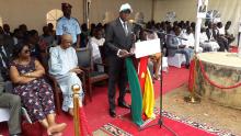 Le Ministre de la Santé Publique Mr Malachie Manaouda pendant son plaidoyer 